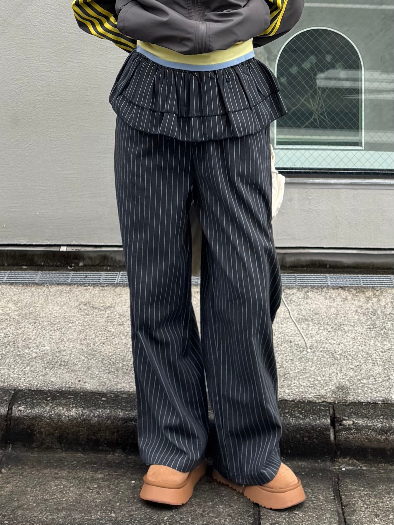 ストライプフリルスカートパンツ DPB91095