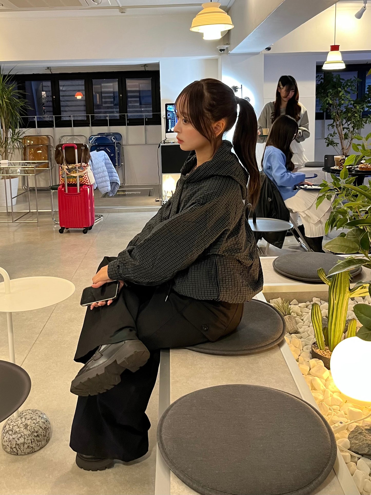 チェックアノラックパーカー DPB94024