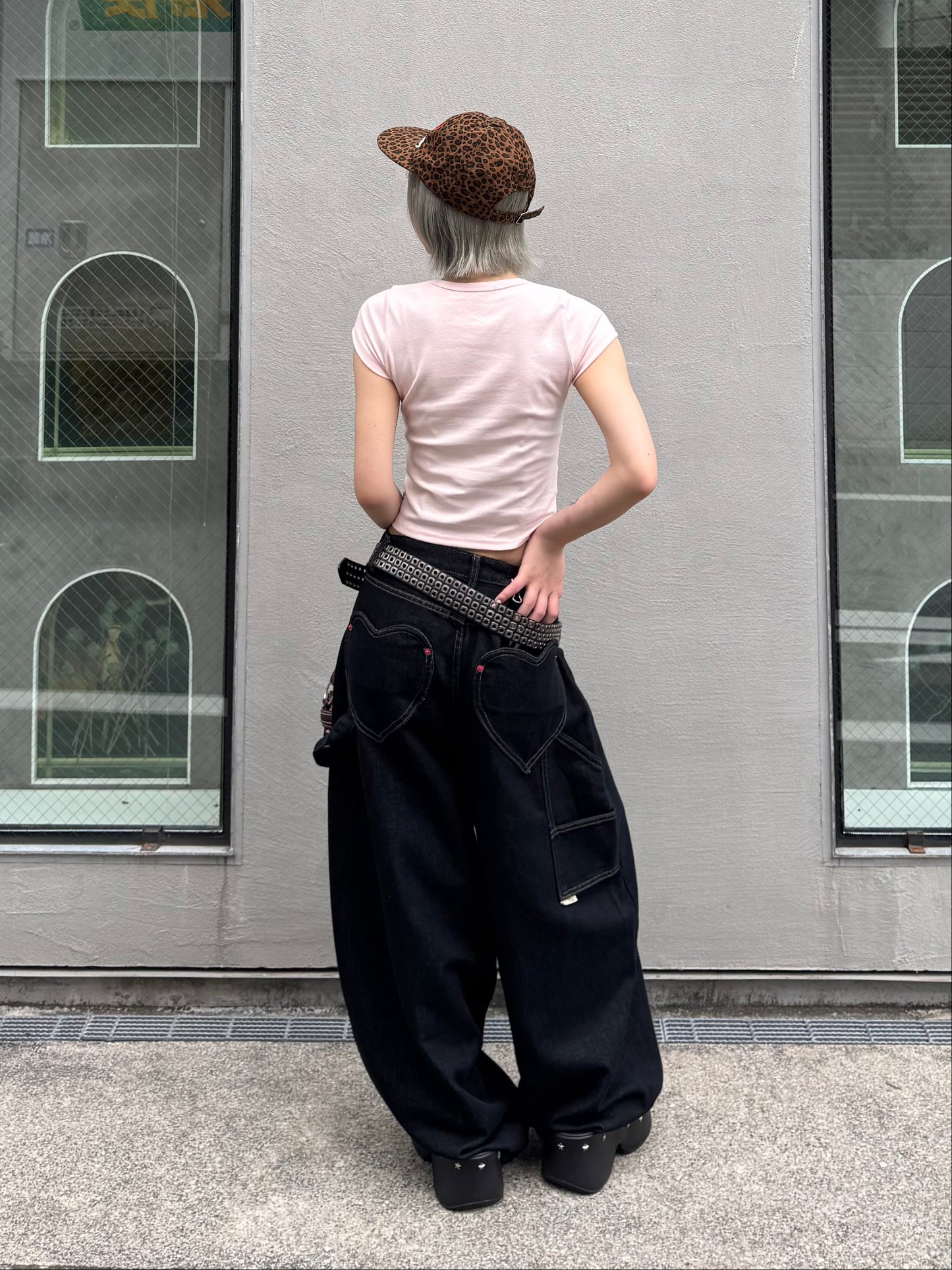 【即納】ハートポケットデニムパンツ DPB91173S