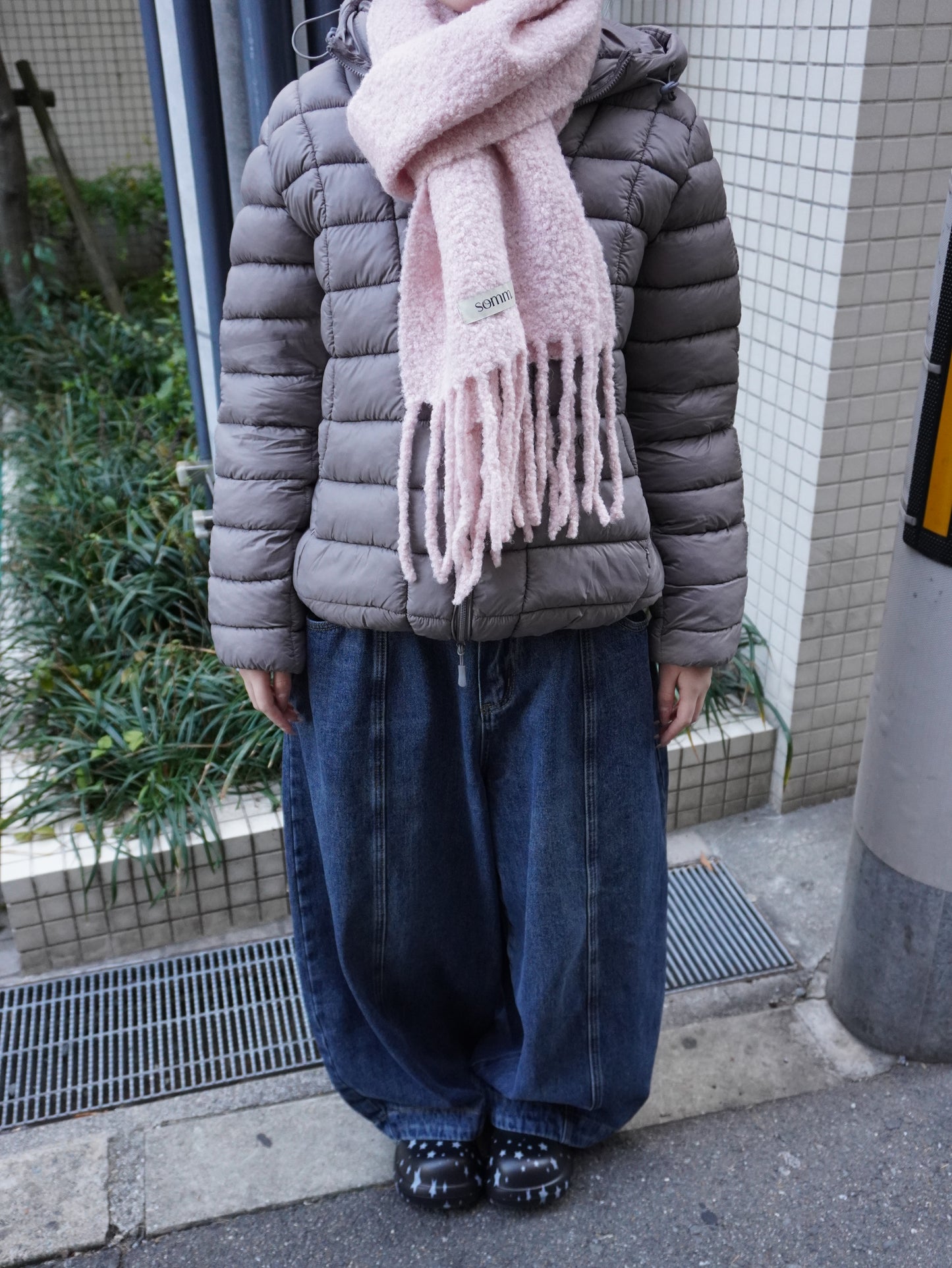 ブークレットフリンジマフラー DPB85365