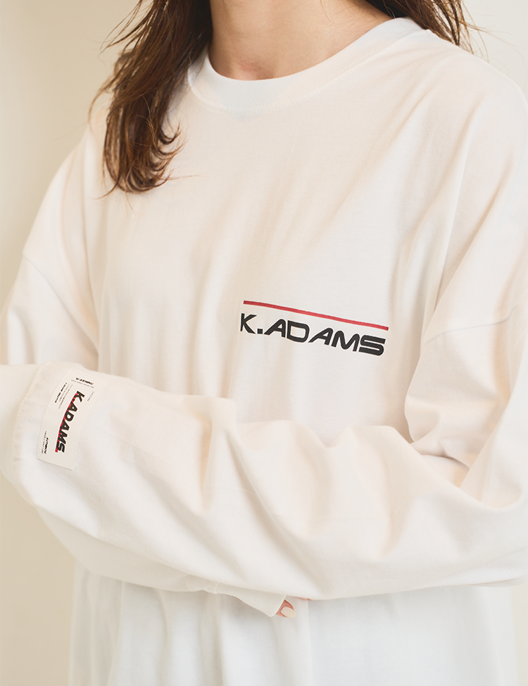 K.ADAMS LOGO LONG SLEEVE T-SHIRT