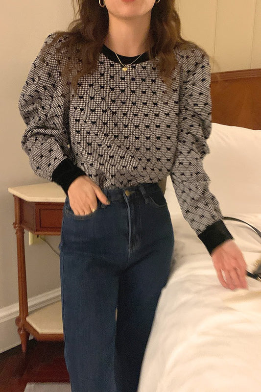 クラシカルパフスリーブトップス CPA42055