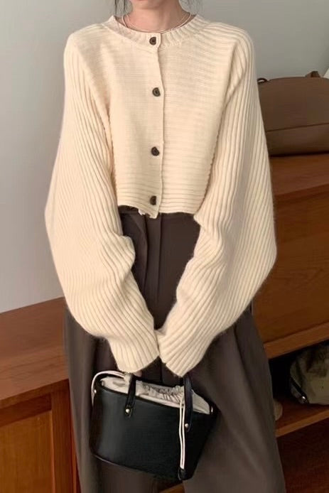 クロップドドルマンニットカーディガン CPA42060