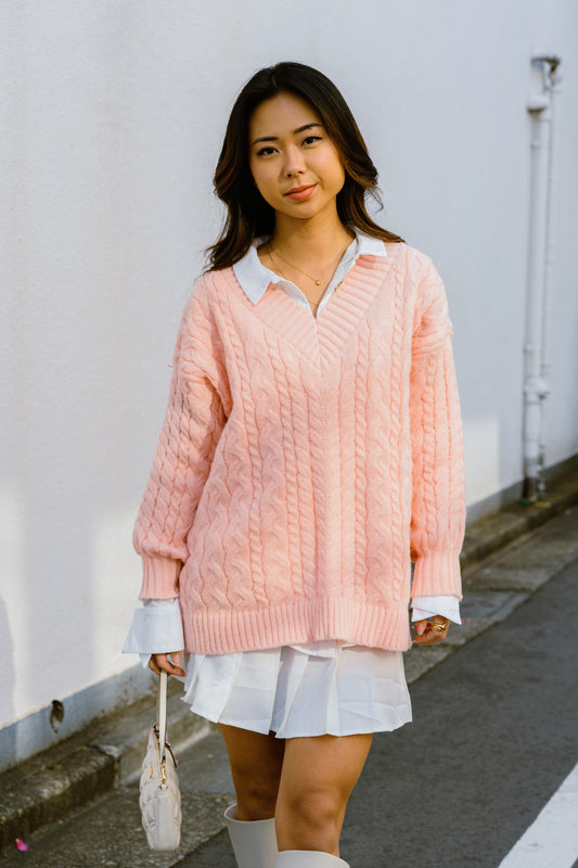 ピンクニットセーター DPA94072