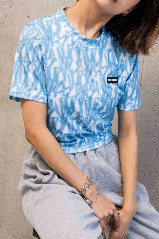 ペイントデザインクロップドTシャツ DAA02958