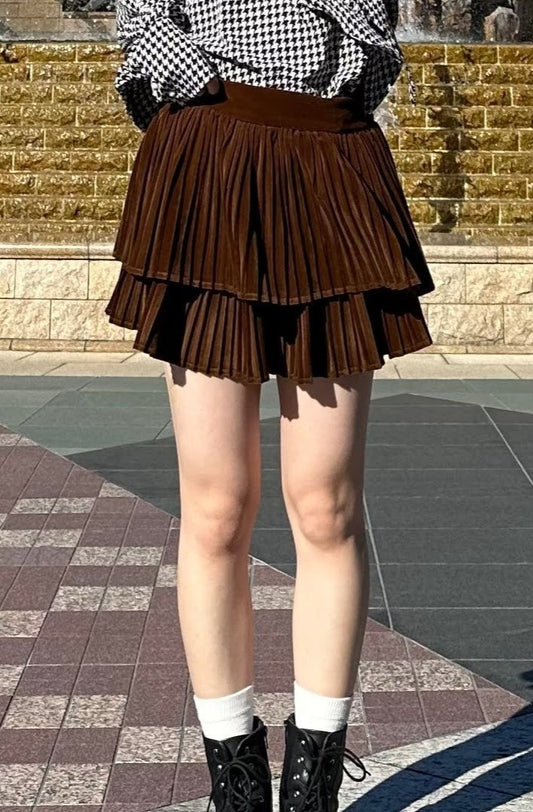 フリルベロアスカート DPA43144