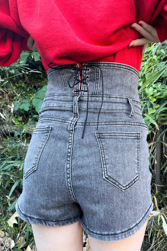 ハイウエストショートデニムパンツ DPA43130