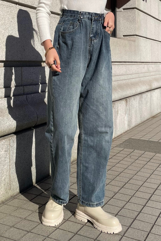 ホックストレートデニムパンツ DPA17023
