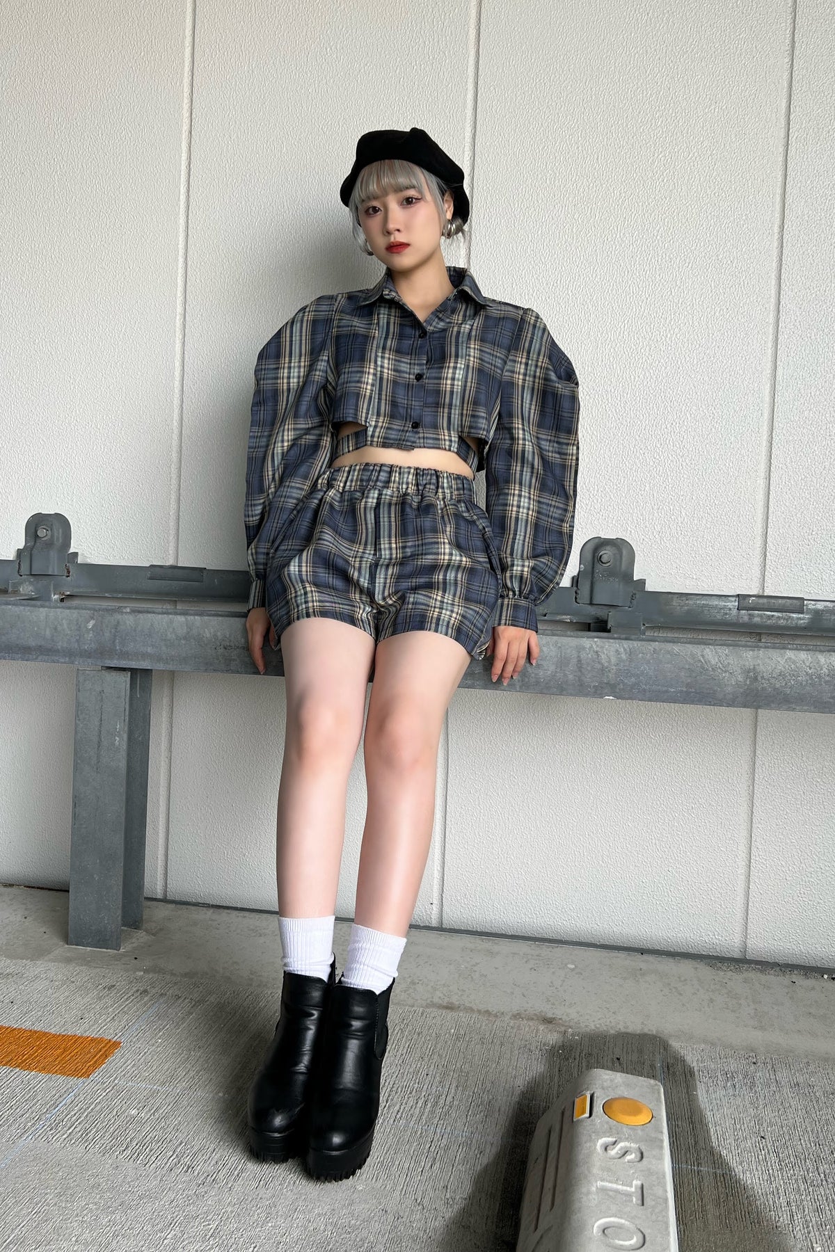 チェックシャツショートパンツセットアップ DPA89038 – CRAMMY