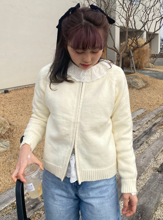 ジップニットカーディガン CPA23018