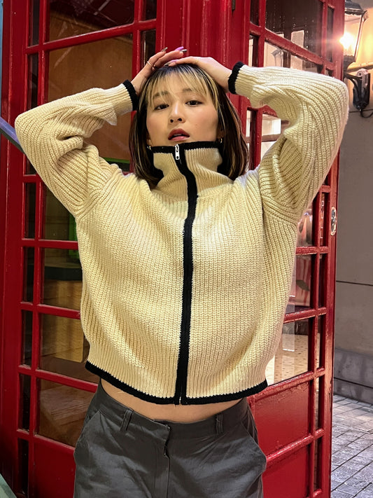 ジップニットカーディガン DPA14284