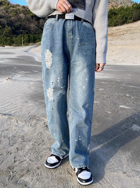 ユニセックスダメージデニム DPA61149