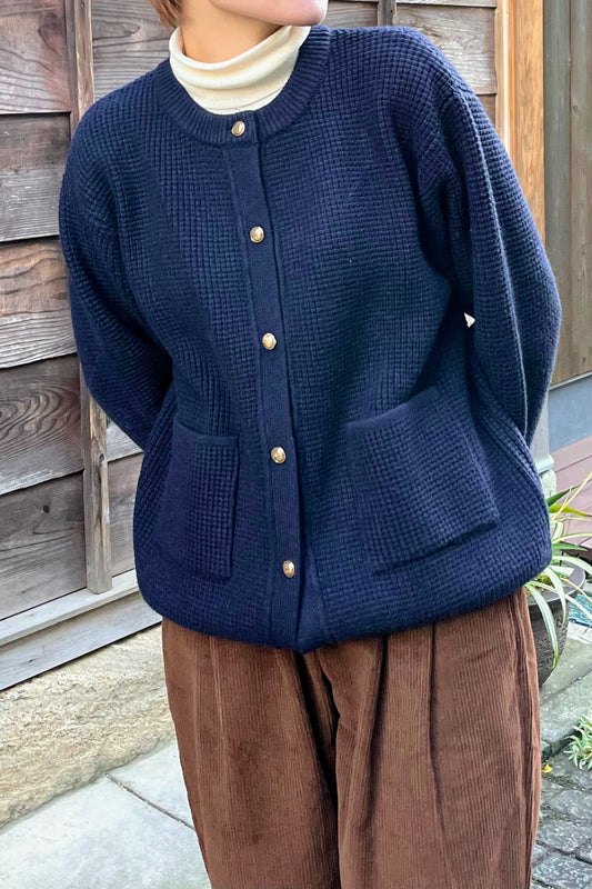 ワッフルカーディガン CPA21014