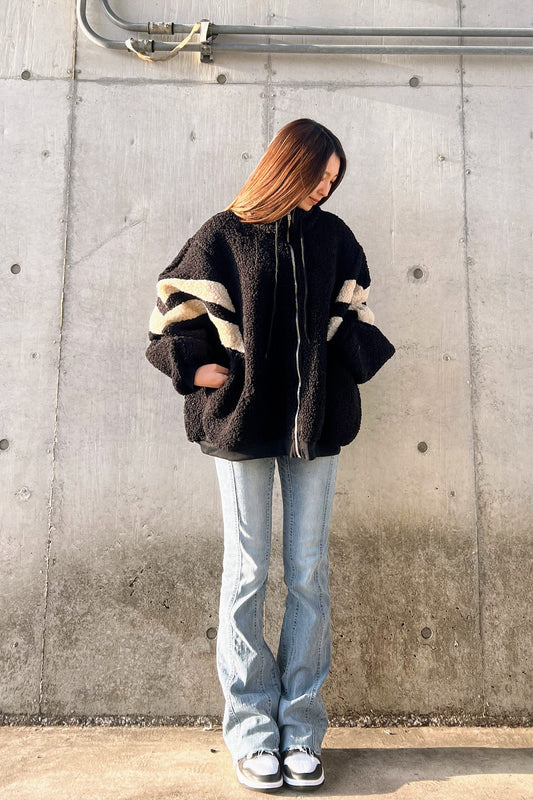 モノトーンボアジャケット DPA30192