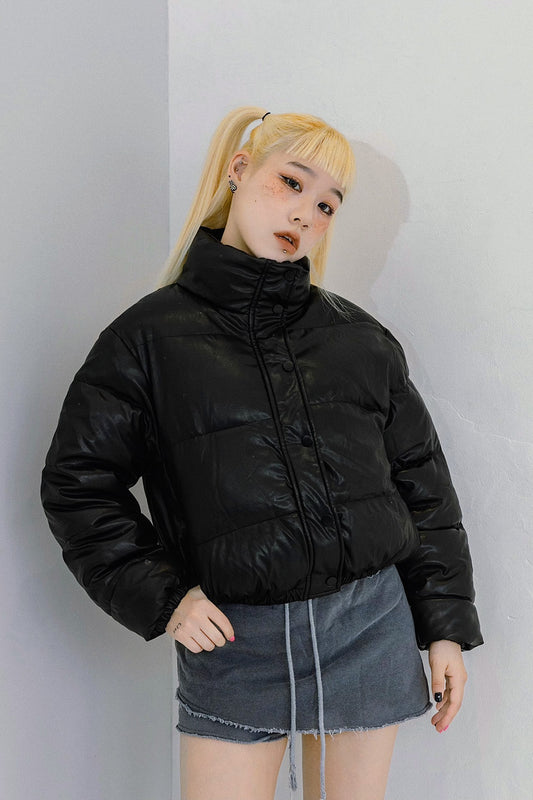 レザーショートダウンジャケット DPA80073