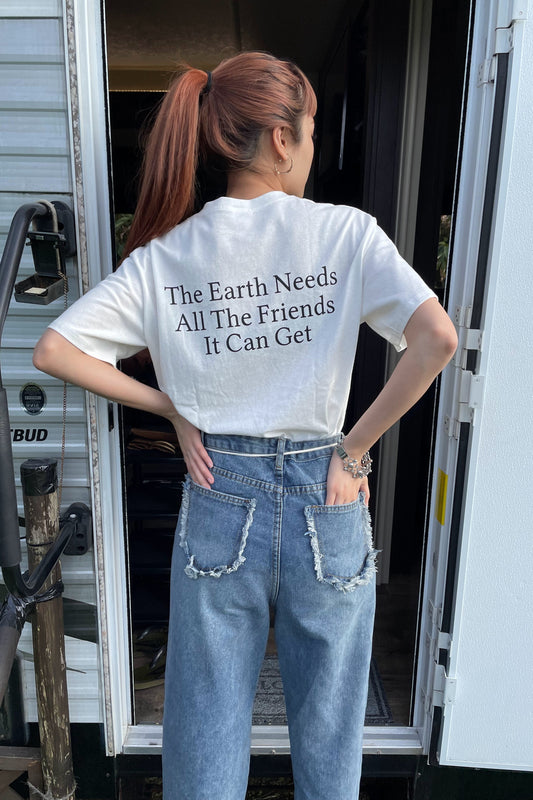 バックレタリングTシャツ DPA33031