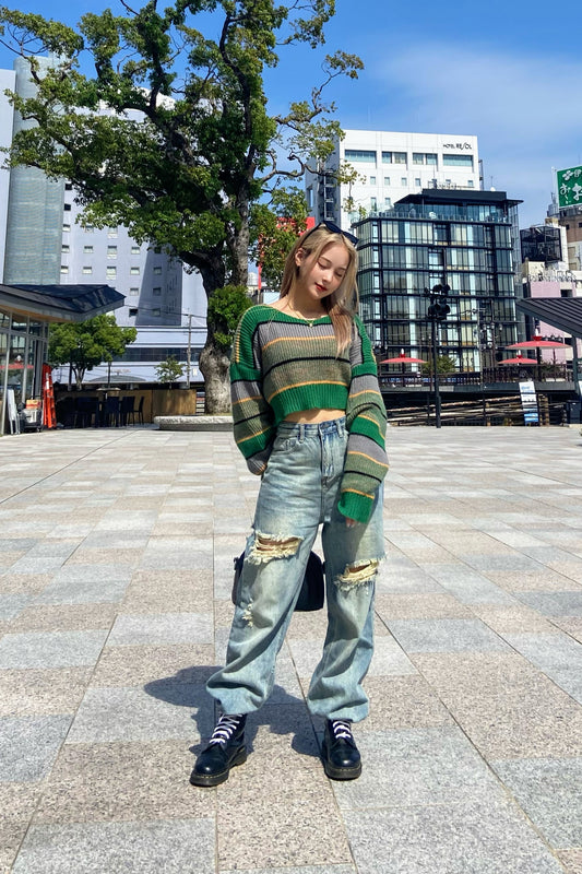 ダメージデニムパンツ DPB08034