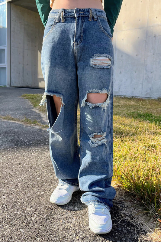ダメージデニムパンツ DPB42001