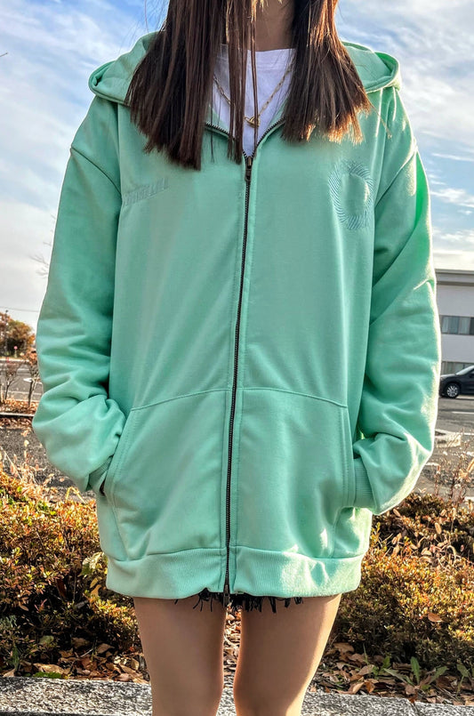 mintGreenジップパーカー DPB42006