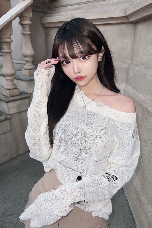 damageシャギーニット DPA64037