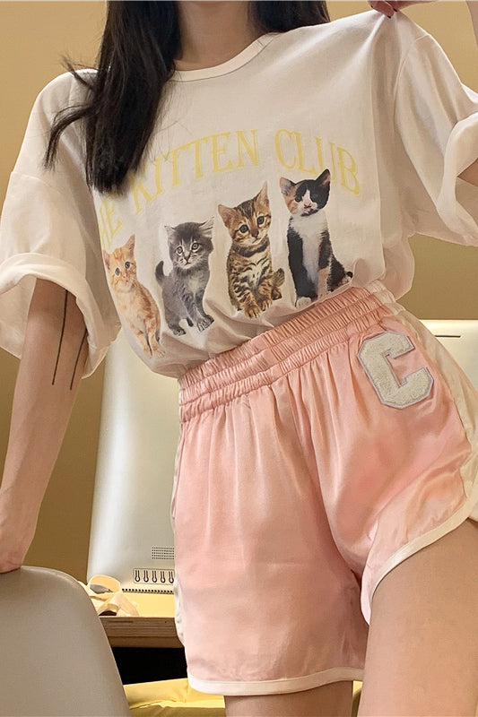 CATプリントロゴTシャツ DAA02943