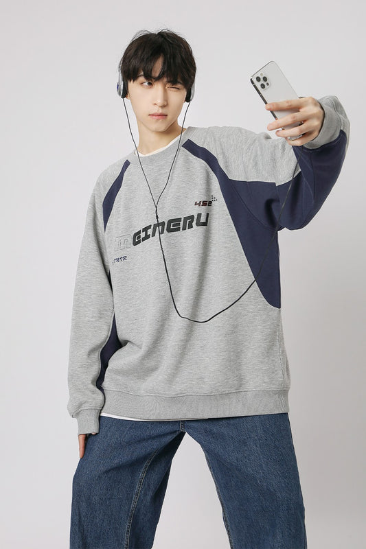 バイカラーロゴトレーナー SBA02019